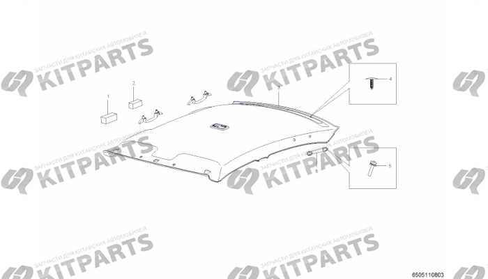 Обивка потолка Lifan