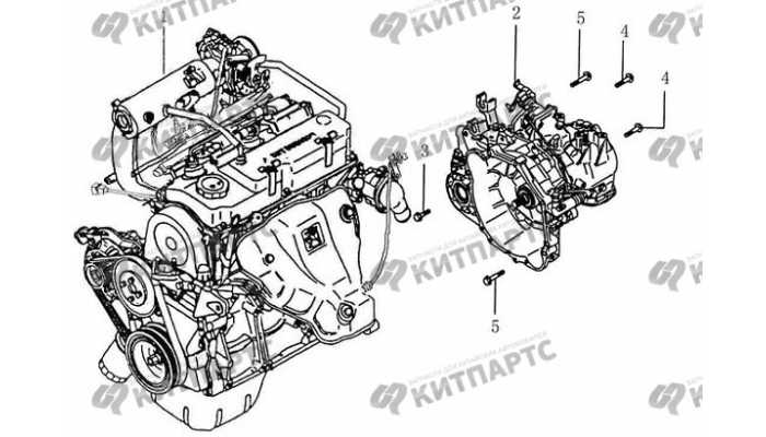 Двигатель и трансмиссия в сборе BYD