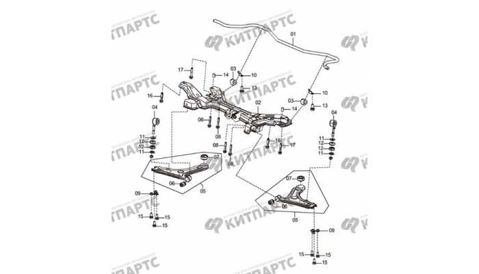 Front sub-frame and stabilizer bar-MT FAW