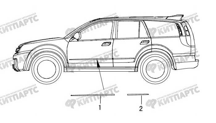 Молдинг двери Great Wall Hover H3